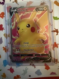 Pokemon TCG Vivid Voltage Pikachu v 170/185 Full Art Ultra Rare Card - Image 1