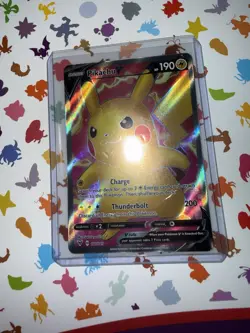 Pokemon TCG Vivid Voltage Pikachu v 170/185 Full Art Ultra Rare Card - Image 2