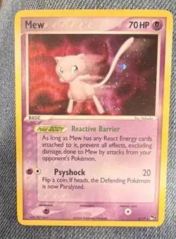 Pokemon TCG Mew Holo Rare POP Series 4 004/017 Basic 70 HP Psyshock 20 - Image 1