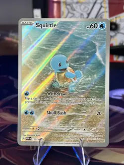Squirtle 170/165 Scarlet Violet 151 2023 IR Holo Rare Pokemon Card TCG - Image 1
