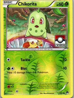 Chikorita - 1/122 (Pokemon League) Promo League & Championship Cards 001/122 LP - Image 1
