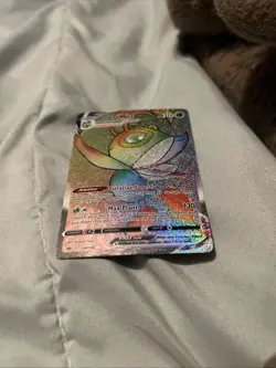 Pokemon TCG - Celebi VMAX Chilling Reign 199/198 Rainbow Holo Secret Rare NM - Image 1