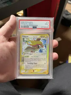 Pokemon PSA 9 MINT Pidgeot 14/110 EX Holon Phantoms Holofoil Rare 2006 - Image 1