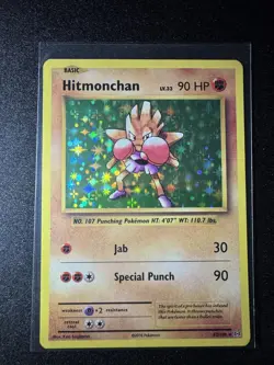 Pokemon TCG Hitmonchan 62/108 XY Evolutions Holo Card 2016 NM - Image 1