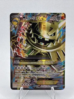 2016 Pokemon XY Steam Siege Mega M Steelix Full Art Ultra Rare EX 109/114 - Image 1