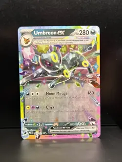 Pokemon Umbreon EX 060/131 Double Rare 2025 S&V Prismatic Evolutions Free Ship - Image 1