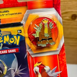 Pokemon Legendary Beasts Collector’s Pin Blister-Pack Entei XY Evolutions NEW - Image 2