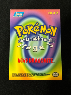 Pokemon TCG Dragonite #149 Topps Movie Edition Foil Holo LP 1999 - Image 2