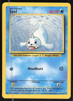 Pokemon TCG Base Set #041/102 Seel LP - Image 1