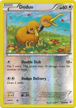 DODUO 55/83 XY GENERATIONS POKEMON (REVERSE HOLO, LP) - Image 1