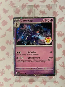 Pokemon TCG Ceruledge 040/091 Pokemon Day Stamped Cosmos Holo Sealed Promo NM/M - Image 1