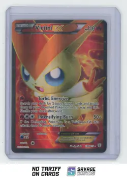 2012 Pokemon Plasma Storm Full Art VIctini EX #131/135 - Image 1