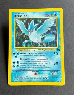 Articuno Fossil Set Unlimited 2/62 HOLO Rare Pokemon 1999 NEVER PLAYED - Image 1