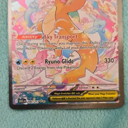 Pokemon Mega Dragonite ex 290/217 370 HP 330 Attack Rare Full Art Holo - Image 3