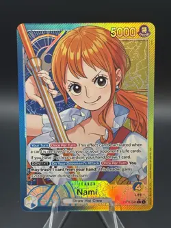 OP11-041 Nami Alt Art Leader One Piece TCG English Card - Image 1