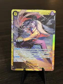 Crocodile OP14-120 Secret Alternate Art The Azure Sea's Seven Sec One Piece RARE - Image 1