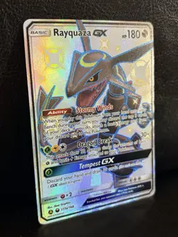 Pokemon TCG Rayquaza GX Celestial Storm Holo Card 177a/168 Promo Ultra Rare - Image 3