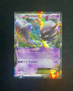 2015 Pokemon TCG English Trading Cards Basic 61/162 Mewtwo Ex Holo HN33 - Image 1
