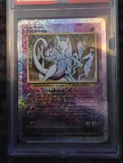 Pokemon Mewtwo Reverse Holo Card 29/110 Legendary Collection PSA 9 - Image 2