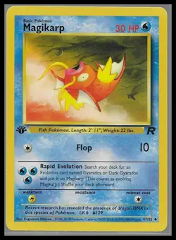 Magikarp 1st Edition Pokemon Card 47/82 Team Rocket - Image 1