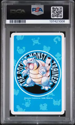 1998 POKEMON BLUE VERSION PLAYING CARDS 10 OF SPADES #147 DRATINI PSA 10 - Image 2