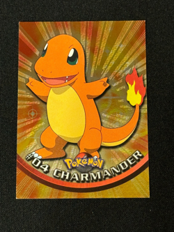 Pokemon TCG Charizard #04 Topps Chrome Foil Holo Trading Cards Series 1 LP - Image 1