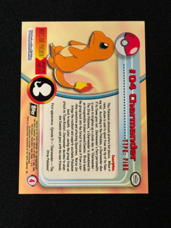 Pokemon TCG Charizard #04 Topps Chrome Foil Holo Trading Cards Series 1 LP - Image 2