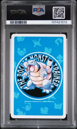 1998 POKEMON BLUE VERSION PLAYING CARDS 2 OF CLUBS #076 GOLEM PSA 10 - Image 2
