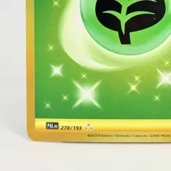 Basic Leaf Energy Gold Card 278/193 Pokemon TCG Paldea Evolved NM - Image 5