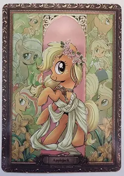 My Little Pony Trading Card Applejack Portrait Foil MLPME01-SC-006L5 Kayou 2025 - Image 1