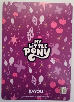 My Little Pony Trading Card Applejack Portrait Foil MLPME01-SC-006L5 Kayou 2025 - Image 2