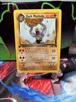 Pokemon 1st Edition Dark Machoke Team Rocket 40/82 Vintage Card 2000 WOTC - Image 1