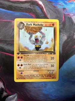 Pokemon 1st Edition Dark Machoke Team Rocket 40/82 Vintage Card 2000 WOTC - Image 2