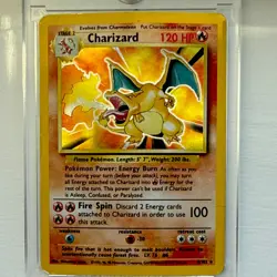 Pokemon Charizard Base Set 4/102 Holo Rare 120 HP 1999 TCG Card - Image 1
