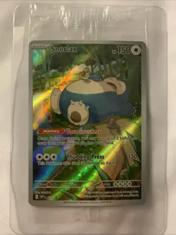 Pokemon TCG Scarlet & Violet Snorlax Black Star Promo Card 51 Near Mint Holo - Image 1