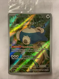 Pokemon TCG Scarlet & Violet Snorlax Black Star Promo Card 51 Near Mint Holo - Image 3