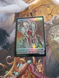 Phyrexian Golem / Drake Token Foil MTG Double Masters 2022 - Pack Fresh - - Image 1