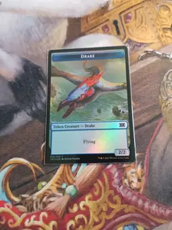 Phyrexian Golem / Drake Token Foil MTG Double Masters 2022 - Pack Fresh - - Image 2