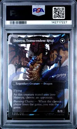 2025 MTG FF SURGE FOIL SHINRYU, TRANSCENDENT RIVAL/ZENOS YAE GALVUS PSA 10 - Image 2