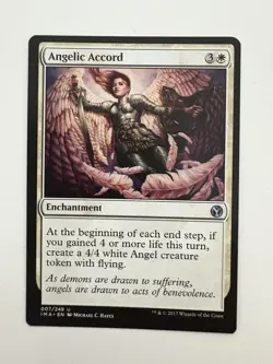 Angelic Accord MTG Magic the Gathering Card NM Near Mint IMA - Image 1