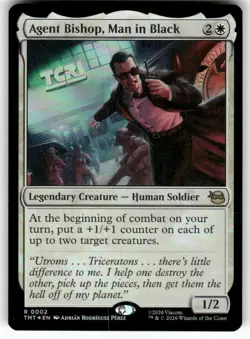 Agent Bishop, Man in Black 02 NM Foil MTG TMT Magic - Image 1