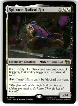 Splinter, Radical Rat 169 NM MTG TMT Magic - Image 1