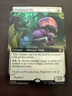 Prehistoric Pet - 259 - MTG: Teenage Mutant Ninja Turtles - Extended Art - Foil - Image 1