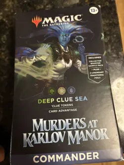 MTG Murders at Karlov Manor - Commander Deck - Deep Clue Sea - NEW/SEALED - Image 1