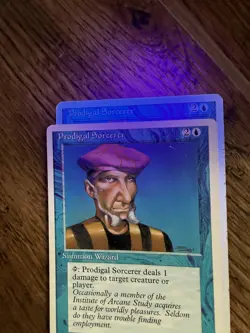 MTG Prodigal Sorcerer - Fourth Edition ** ALTERNATE ** Rare Limited Print Run - Image 3