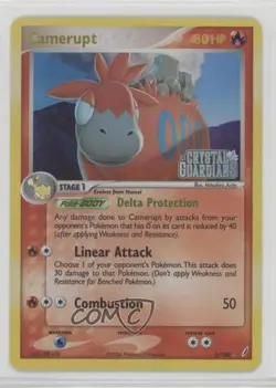Camerupt Reverse Foil Pokemon EX Crystal Guardians #3 2006 - Image 1