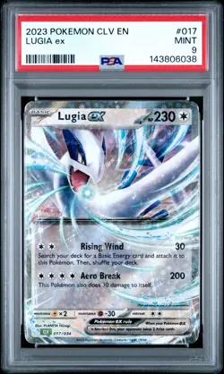 2023 POKEMON CLV-CLASSIC VENUSAUR & LUGIA EX DECK #017 LUGIA EX PSA 9 - Image 1
