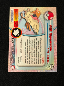 Pokemon TCG Spearow #1 Topps Series 1 Chrome Foil Holo LP - Image 2