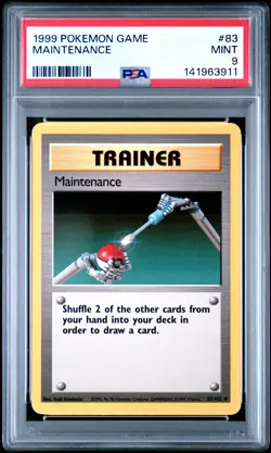 1999 POKEMON BASE SET UNLIMITED #83 MAINTENANCE PSA 9 - Image 1