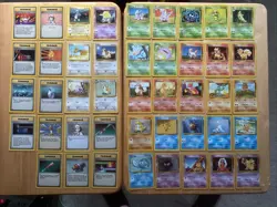 Large Vintage Pokemon 140 Card Lot No Duplicate Cards- Base, JG, Fossil, Neo Ect - Image 2
